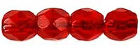 Tjeckiska Firepolish - Opal Red 3 mm, 50-pack Hilmas Pyssel