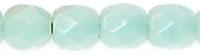 Tjeckiska Firepolish - Opaque Green Pea 3 mm, 50-pack Hilmas Pyssel