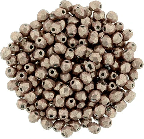 Tjeckiska Firepolish - Saturated Metallic Pale Dogwood 3 mm, 50-pack Hilmas Pyssel