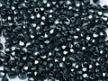 Tjeckiska Firepolish - Jet Blue Hematite Full 3 mm, 50-pack Hilmas Pyssel