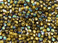 Tjeckiska Firepolish - Crystal Glittery Matt Amber 3 mm, 50-pack Hilmas Pyssel