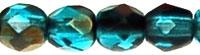 Tjeckiska Firepolish - Blue Iris - Capri Blue 3 mm, 50-pack Hilmas Pyssel