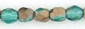Tjeckiska Firepolish - Copper Emerald 3mm, 50-pack Hilmas Pyssel