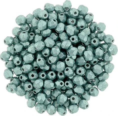 Tjeckiska Firepolish - Saturated Metallic Island Paradise 3 mm, 50-pack Hilmas Pyssel