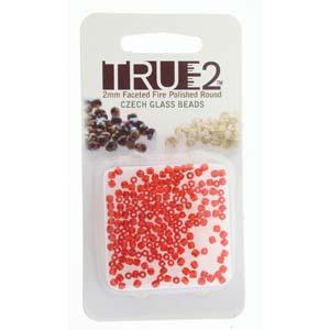 Tjeckiska Firepolish - Siam True2 mm, 2 gram Hilmas Pyssel