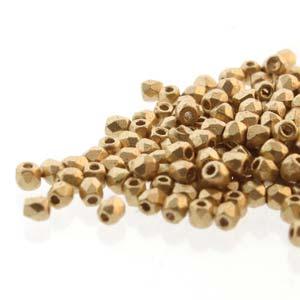 Tjeckiska Firepolish - Pale Bronze Gold, True2 mm, 2 gram Hilmas Pyssel