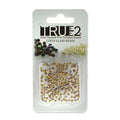 Tjeckiska Firepolish - 24K Brush Gold Plt AB, True 2 mm, 2 gram Hilmas Pyssel