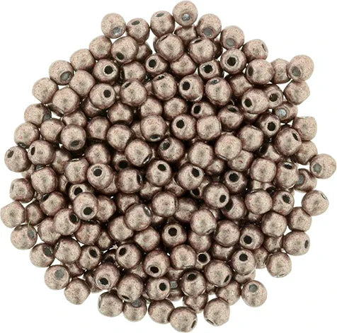 Tjeckiska Druk (Runda) - Saturated Metallic Pale Dogwood 2mm, 50-pack Hilmas Pyssel