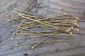 Hattpinnar Bronsfärgade med Kula - 50 mm, 20-pack