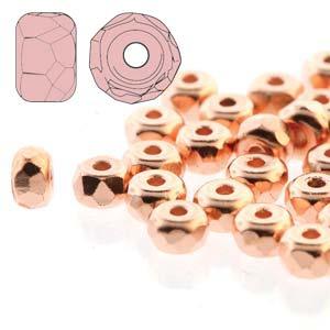 Facetterad Micro Spacers - Copper Plate 2x3mm, 6 gram Hilmas Pyssel