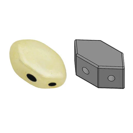 Paros® Par Puca® - Opaque Ivory Ceramic Look, 10 gram Les perles par Puca® - Paris