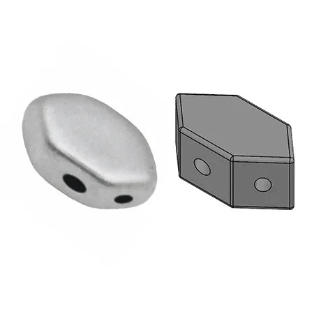 Paros® Par Puca® - Silver Aluminium Matte, 10 gram Les perles par Puca® - Paris