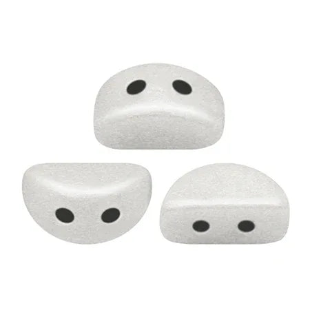 Kos® Par Puca® - Opaque White Ceramic Look, 10 gram Les perles par Puca® - Paris