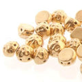 Baroque Cabochon - Bronze Pale Gold 7mm 2-håls 10-pack Hilmas Pyssel