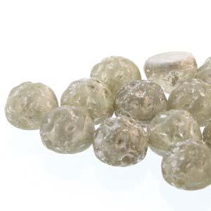 Baroque Cabochon - Backlit Petroleum Splash Matte 7mm 2-håls 10-pack Hilmas Pyssel