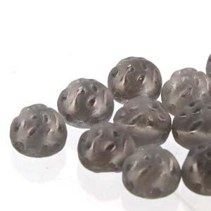 Baroque Cabochon - Backlit Petroleum Matte 7mm 2-håls 10-pack Hilmas Pyssel