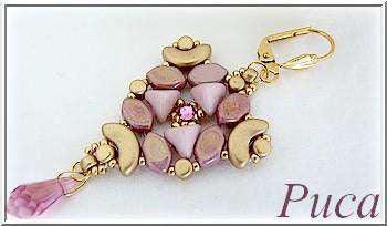 Mönster Örhängen - ABI Les perles par Puca® - Paris