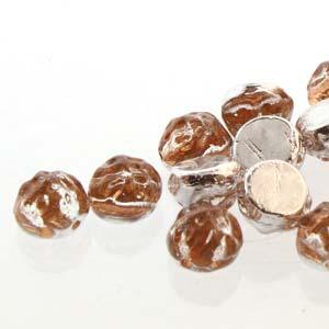 Baroque Cabochon - Backlit Peach 7mm 2-håls 10-pack Hilmas Pyssel