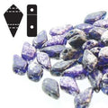 Kite Bead - Silver Splash Cobalt Transparent 9x5mm Hilmas Pyssel