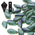 Kite Bead - Turkos Laser Feather 9x5mm 10 gram Hilmas Pyssel