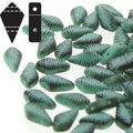 Kite Bead - Turquoise Laser Matte Feather 9x5mm 5 gram Hilmas Pyssel