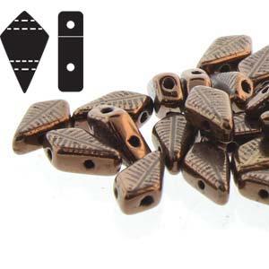 Kite Bead - Jet Laser Bronze Feather 9x5mm 5 gram Hilmas Pyssel