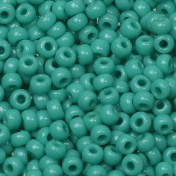 Miyuki Seed Beads - Opaque Turquoise Green 8/0, 10 gram Miyuki