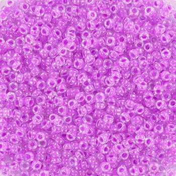 Miyuki Seed Beads - Luminous Plum Crazy 8/0, 10 gram Miyuki