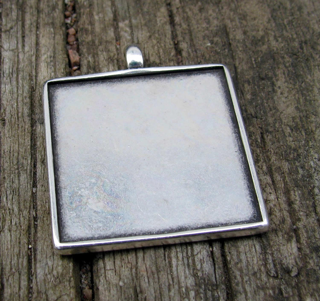 Ramberlock Silverfärgad - Fyrkantig 25mm 1 styck Grekisk Metall