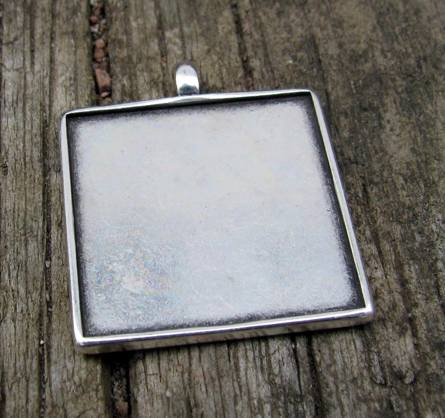 Ramberlock Silverfärgad - Fyrkantig 25mm 1 styck Grekisk Metall