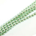 Tjeckiska Vaxade Glaspärlor - Chrysolite 4mm, 1 Sträng Hilmas Pyssel