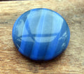 Cabochon Rund - Blå / Svart 24mm Hilmas Pyssel