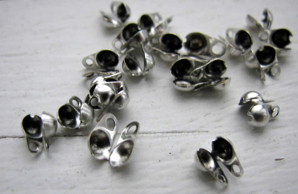 Kulkedjefäste 5x6mm Silverfärgad - 20-pack Grekisk Metall