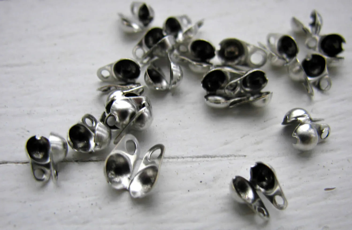 Kulkedjefäste 5x6mm Silverfärgad - 20-pack Grekisk Metall