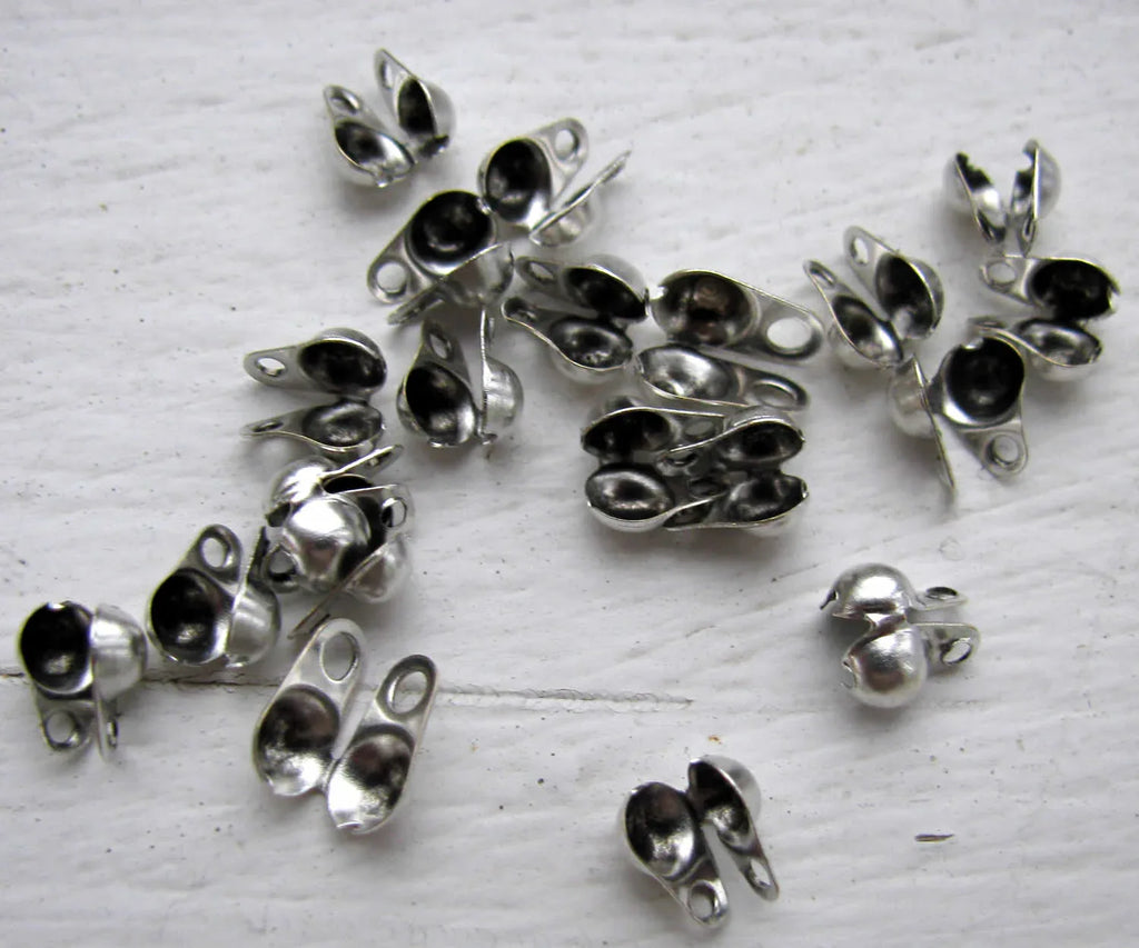 Kulkedjefäste 5x6mm Silverfärgad - 20-pack Grekisk Metall