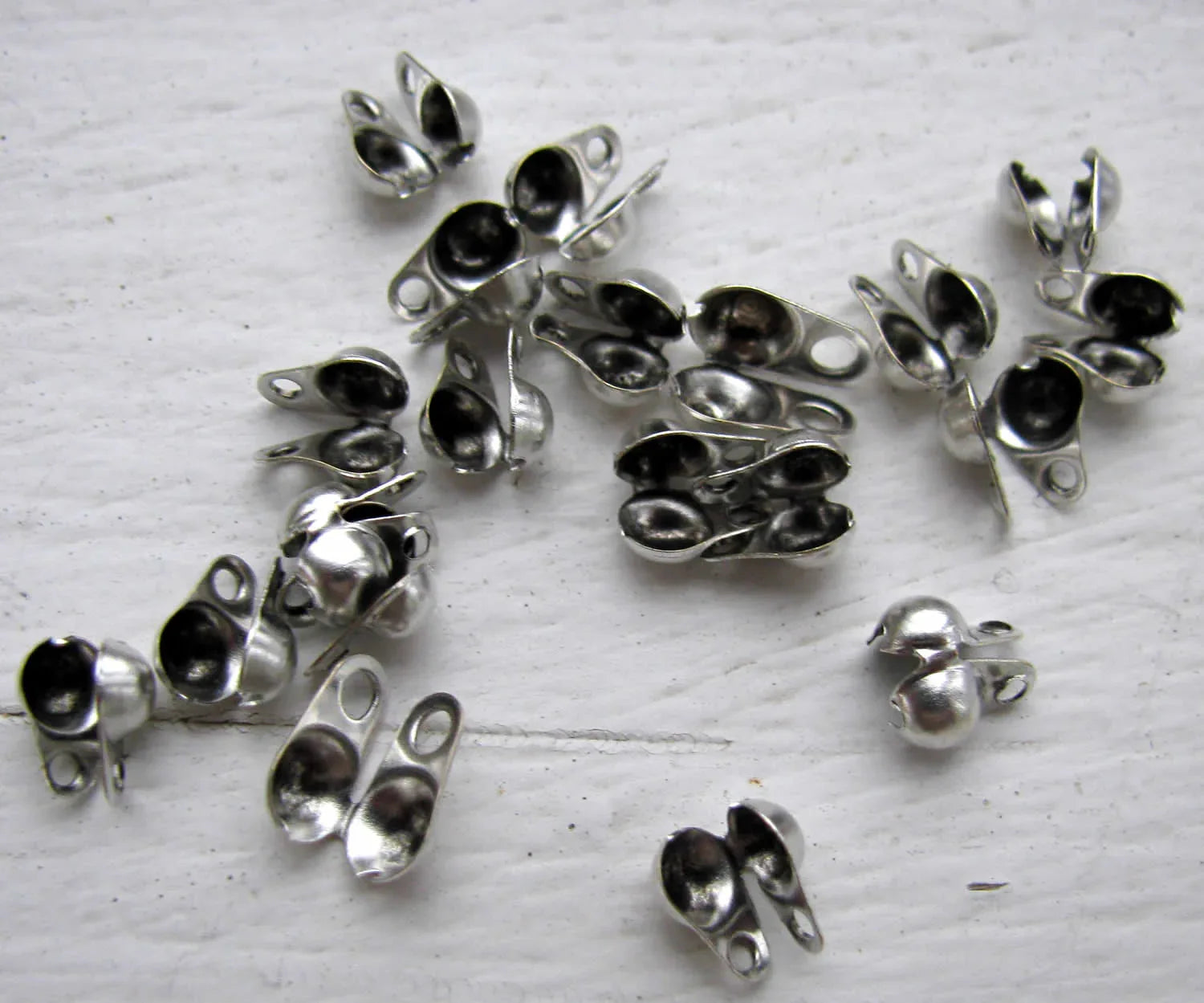 Kulkedjefäste 5x6mm Silverfärgad - 20-pack Grekisk Metall