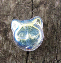 Tjeckisk Glaspärla - Katthuvud Crystal AB 13x12mm 1 styck Hilmas Pyssel
