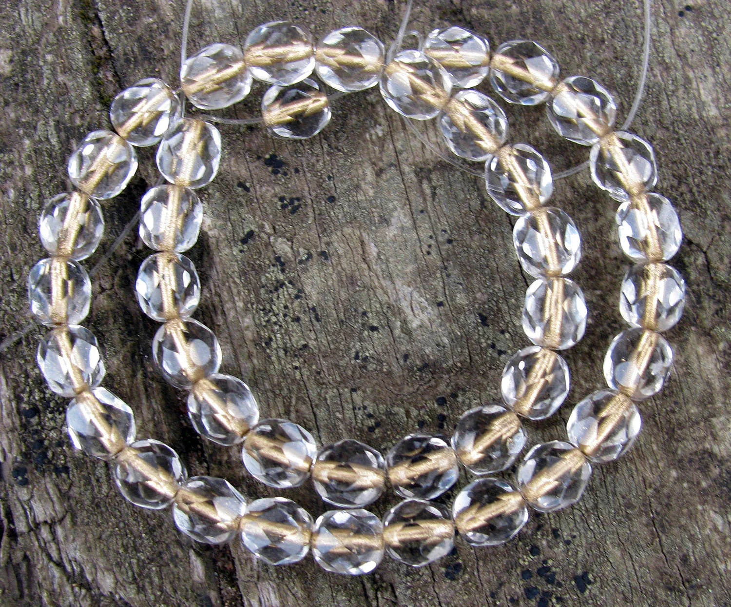 Tjeckiska Firepolish - Crystal Bronze lined 6mm, 40-pack Hilmas Pyssel