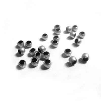 Klämpärlor - Silverfärgade 2,5 mm 50 st