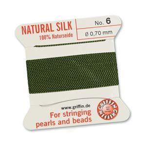 Griffin Silk - Olive, Storlek 6, 1 förpackning Griffin