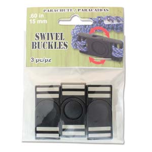 Lås Paracord - Swivel Buckles 15mm, 3-pack Hilmas Pyssel