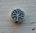 Mellandel Silverfärgad - Livets Träd 9mm 1 Styck Grekisk Metall