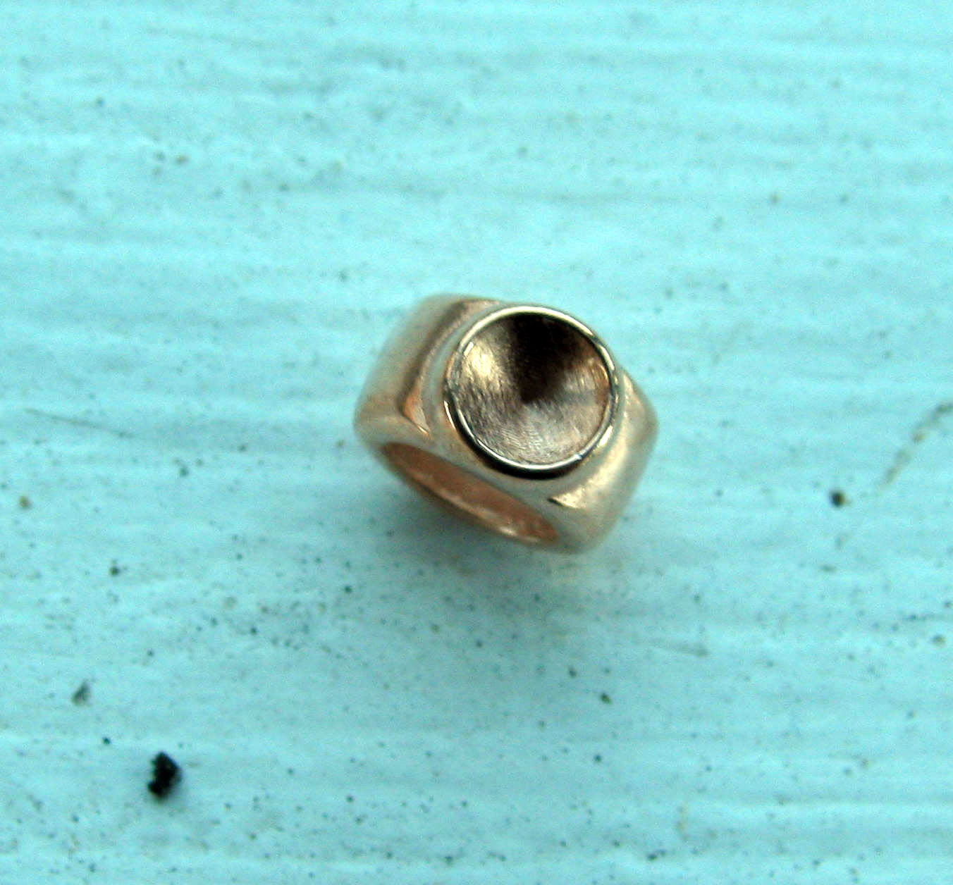 Silder Roséguldfärgad - Rund med fäste för PP32 1 styck Grekisk Metall