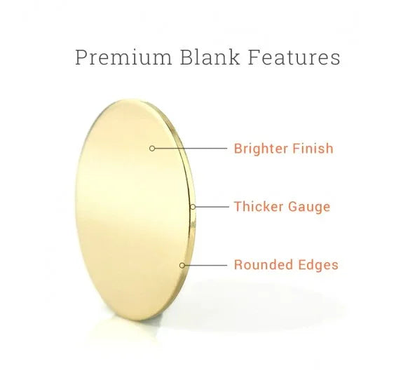 ImpressArt Premium Stansbar Oval Tag - 32mm (3-12st) ImpressArt