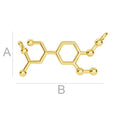 Berlock 925 Silver 24K Gold plated - Adrenalin 1 styck Hilmas Pyssel