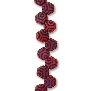 Honeycomb - Red Laser Matte Web Azuro 6mm, 1 sträng Hilmas Pyssel