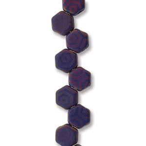 Honeycomb - Blue Laser Matte Web Sliperit 6mm, 1 sträng Hilmas Pyssel