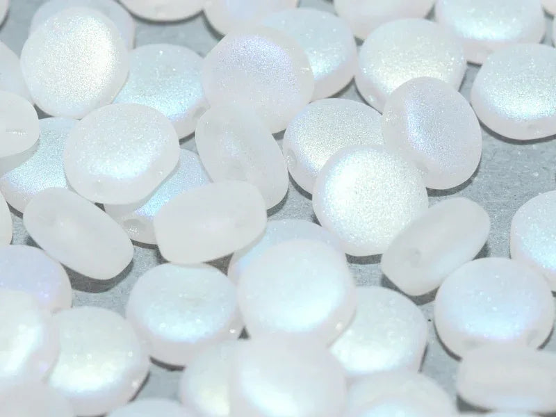 Discduo - Crystal Full AB Matted 6x4mm, 25-pack Hilmas Pyssel