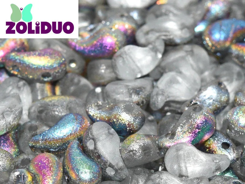 Zoliduo Höger - Etched Crystal Vitrail 5x8mm, 20-pack Hilmas Pyssel