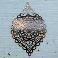 Berlock Roséguldfärgad - Stor Mandala Droppe 38x58mm 1 styck Grekisk Metall